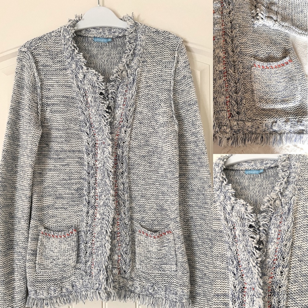 Excellent condition/ J.McLaughlin knit sweater jacket size XS